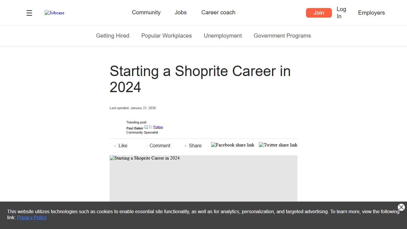 Starting a Shoprite Career in 2024 Jobcase